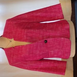 Banana Republic Pink Tweed Blazer Size 8